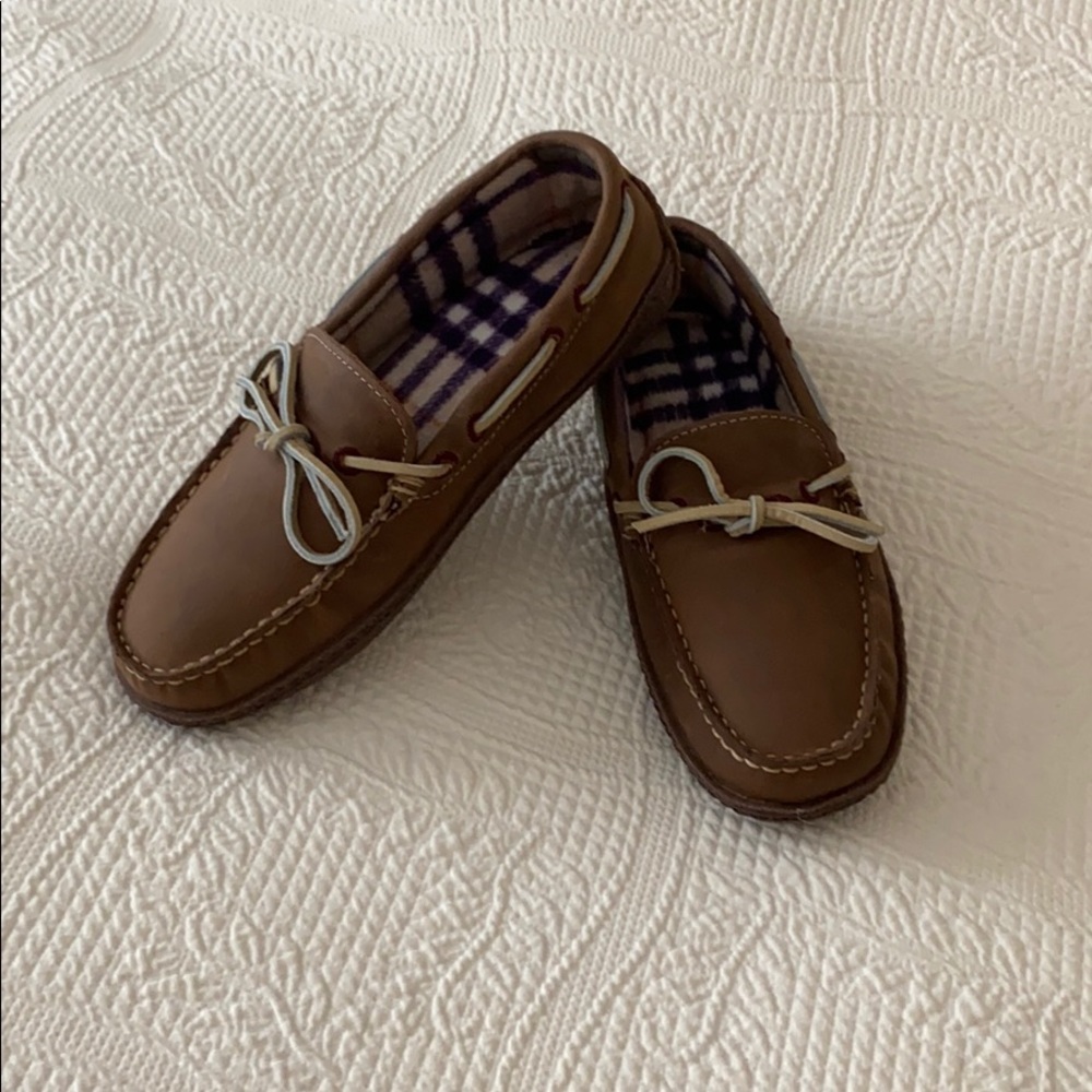 Brand New L.L.Bean Leather Slippers